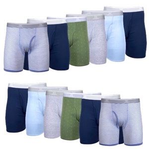 Brand new 2-packages of George Men's Regular Leg Boxer Briefs, 6-Pack Sz:M
